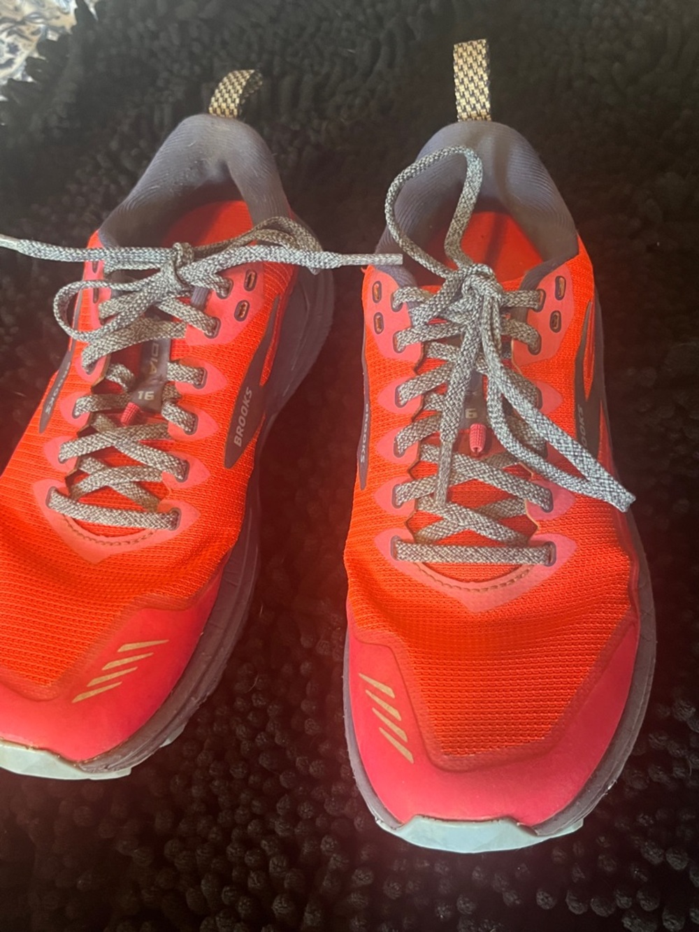 Brooks Women's Red and Gray Athletic Running Shoes
